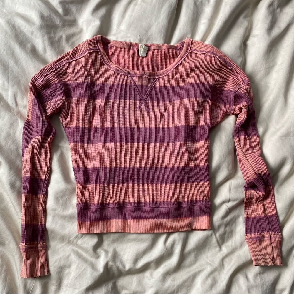 Free People Striped Long Sleeve